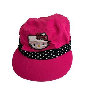 Hello Kitty Hat Girl's Small Pink Cat Logo Sanrio 2011
